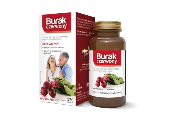 Colfarm Burak czerwony 120 tabletek