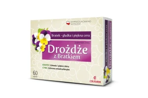 Colfarm Drożdże z Bratkiem 60 tabletek