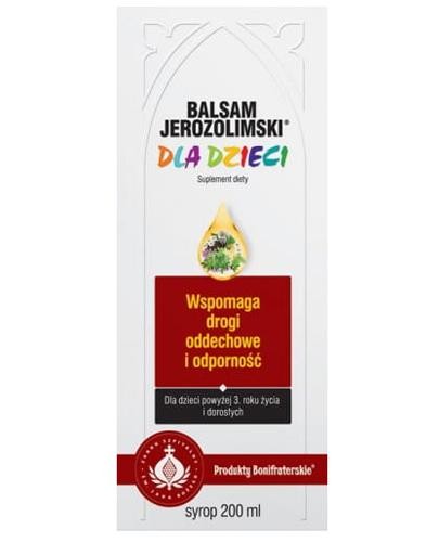 Balsam Jerozolimski dla dzieci Syrop 200ml