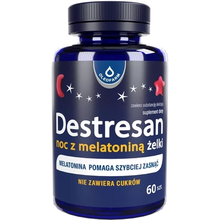 OLEOFARM Destresan Noc Z melatoniną 60 żelek