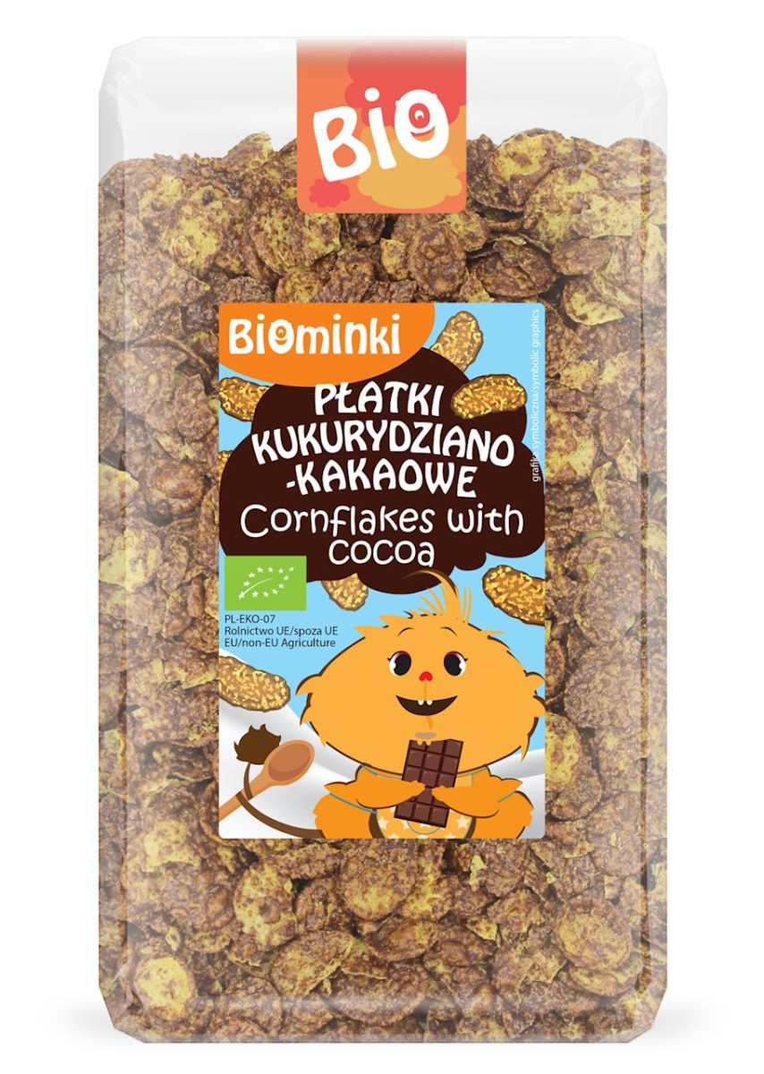 BIOMINKI Płatki kukurydziano-kakaowe BIO 300g