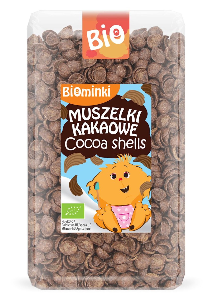 BIOMINKI Muszelki kakaowe BIO 300g