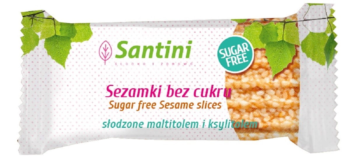 SANTINI Sezamki słodzone maltitolem i ksylitolem 27g