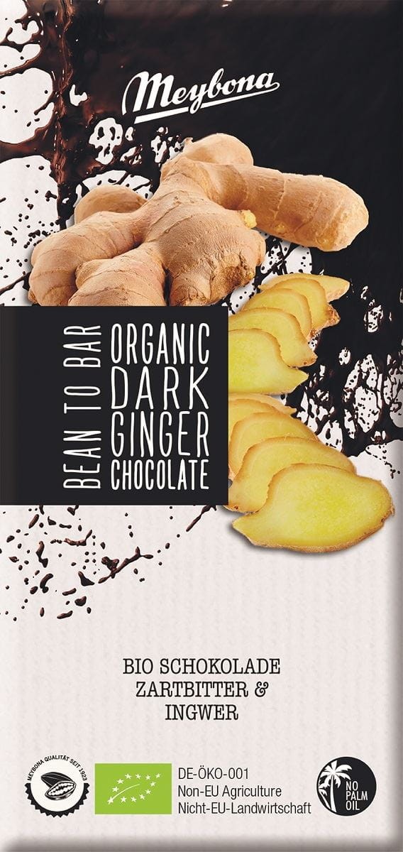 MEYBONA Czekolada gorzka z imbirem BIO 100g