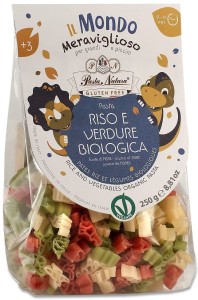 PASTA NATURA Makaron ryżowy bezglutenowy dla dzieci Dinozaury BIO 250g