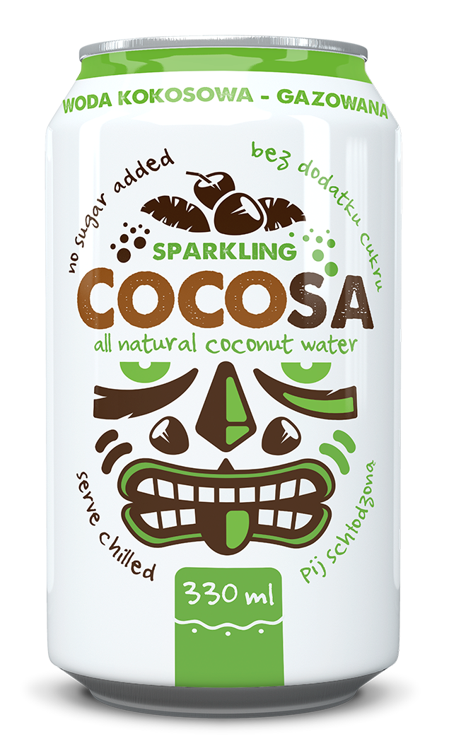 DIET-FOOD Woda kokosowa gazowana 330ml
