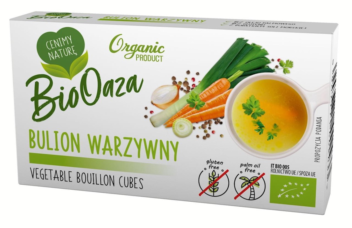 BIOOAZA Bulion - kostki warzywne bez dodatku cukrów bezglutenowe BIO (6x11 g) 66g