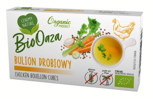 BIOOAZA Bulion - kostki drobiowe bez dodatku cukrw bezglutenowe BIO (6x11 g) 66g