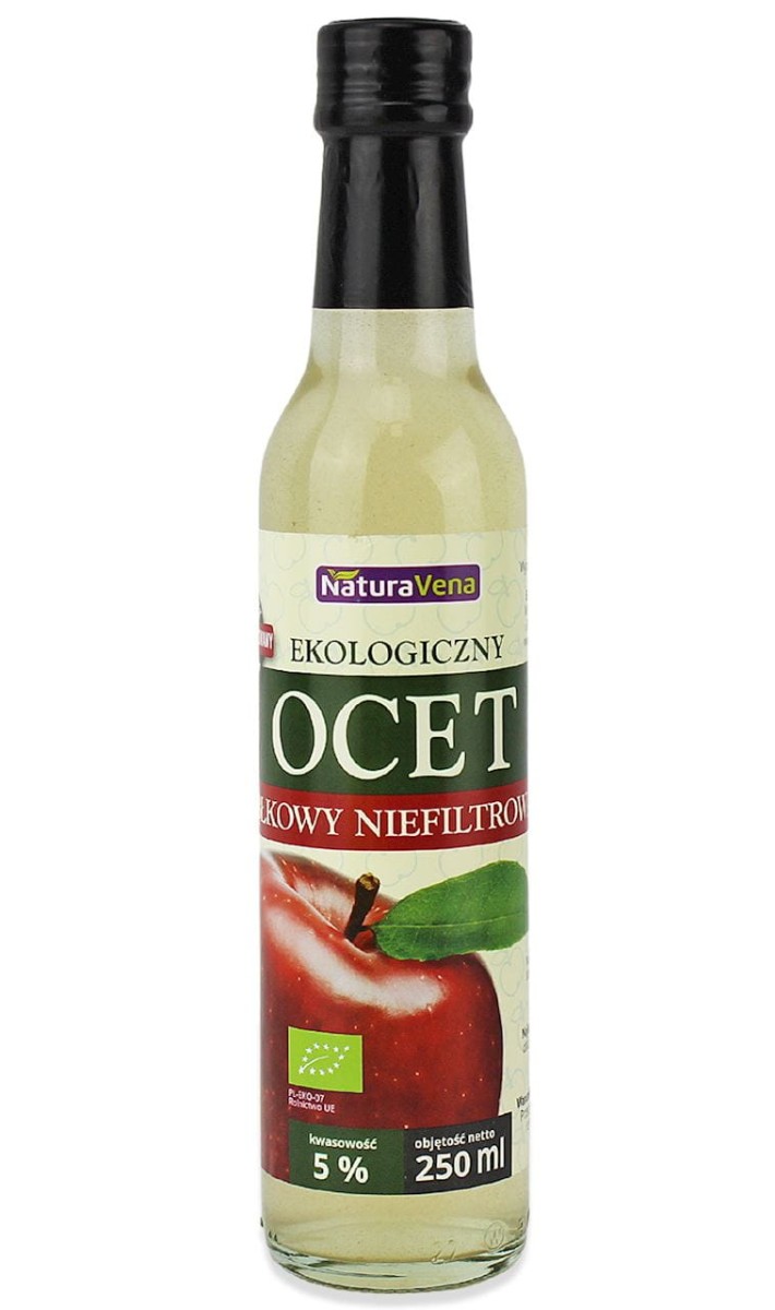 NATURAVENA Ocet jabłkowy 5% niefiltrowany BIO 250ml