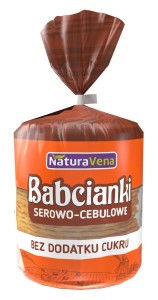 NATURAVENA Babcianki serowo-cebulowe bez dodatku cukrów 110g