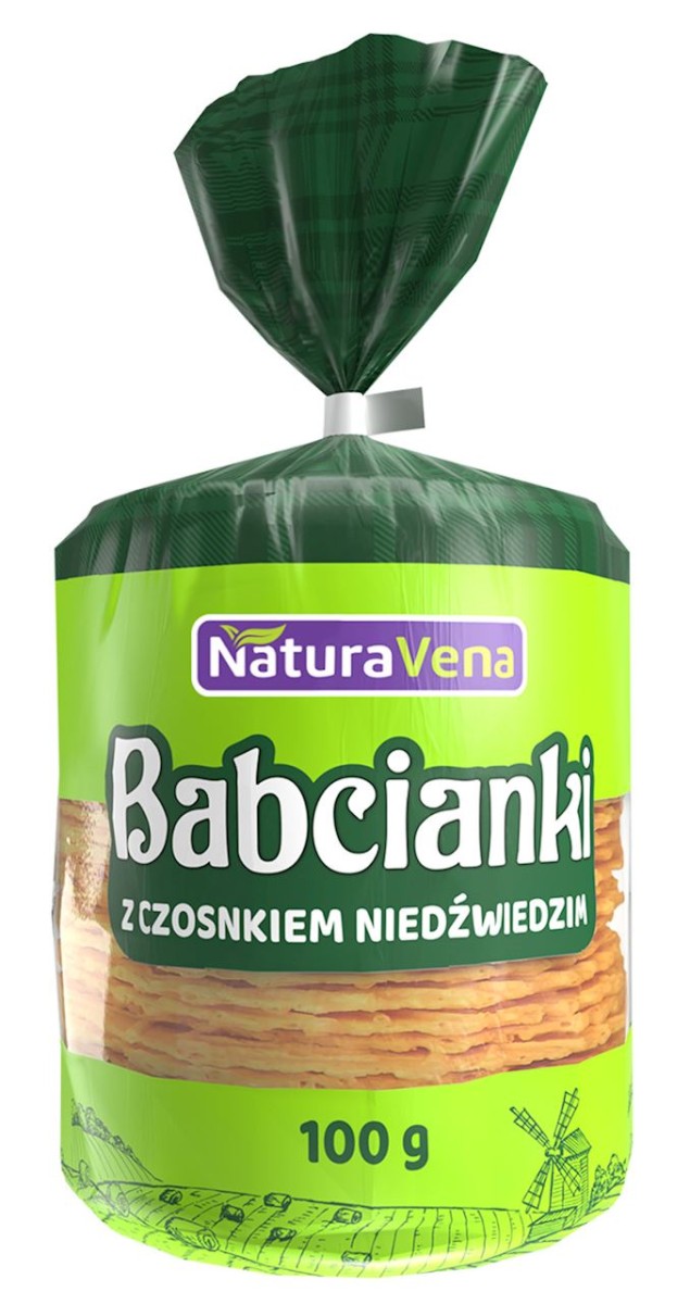 NATURAVENA Babcianki z czosnkiem niedźwiedzim 100g