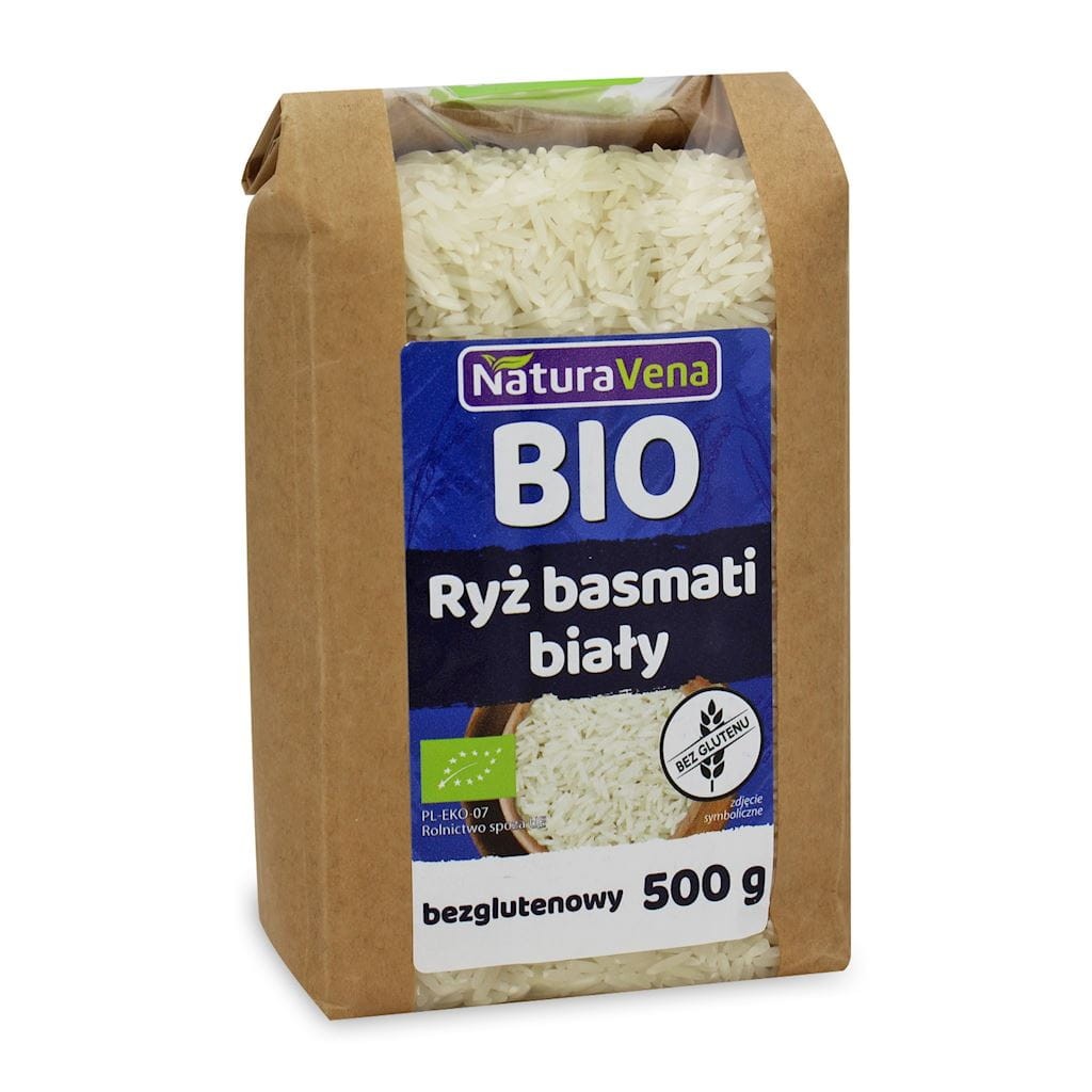 NATURAVENA Ryż basmati biały bezglutenowy BIO 500g