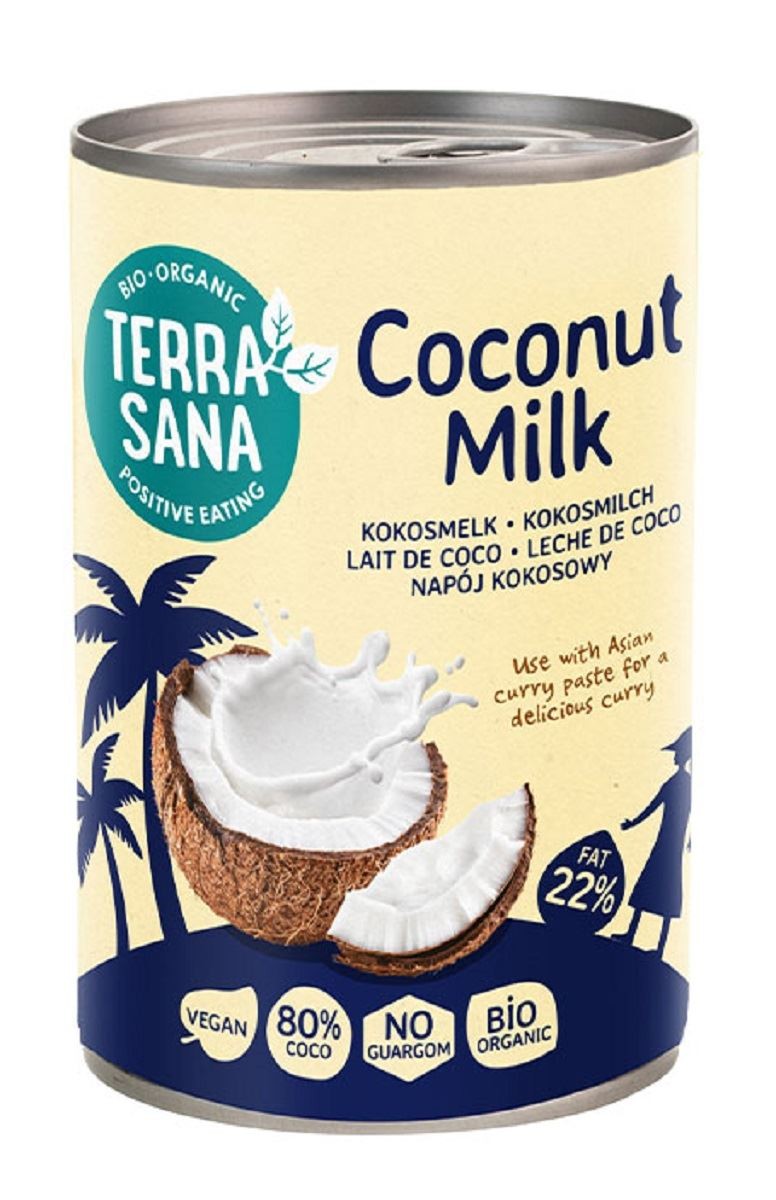 TERRASANA Coconut milk - napój kokosowy (22% tłuszczu) Bio 400ml