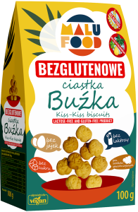 MALU FOOD Ciastka Buźka bez cukru bezglutenowe 100g