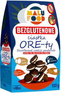 MALU FOOD Ciastka Ore-ty bez cukru bezglutenowe 100g