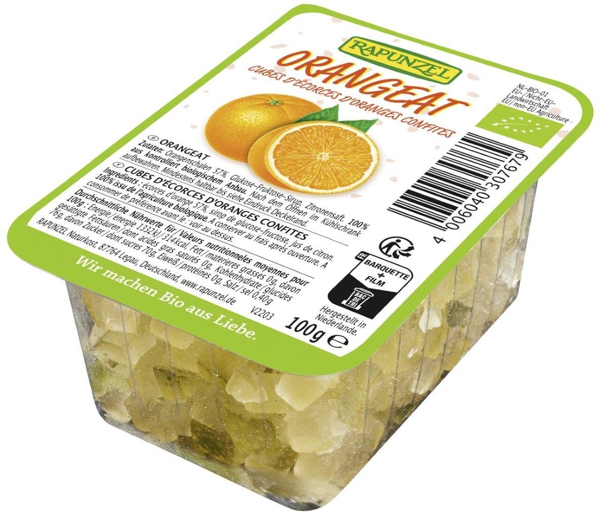 RAPUNZEL Skórka pomarańczy kandyzowana BIO 100g
