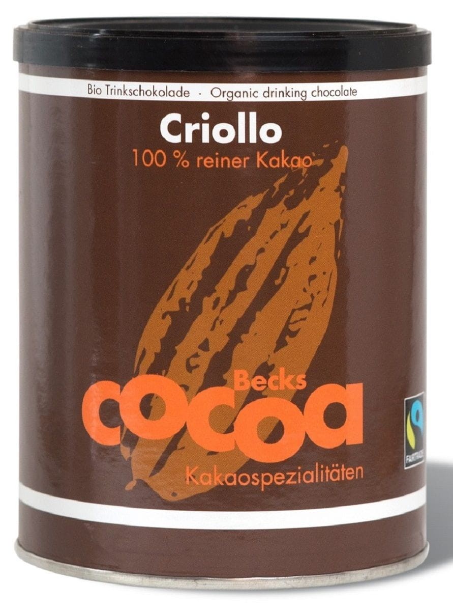 BECKS COCOA Kakao criollo w proszku fair trade bezglutenowe Bio 250g
