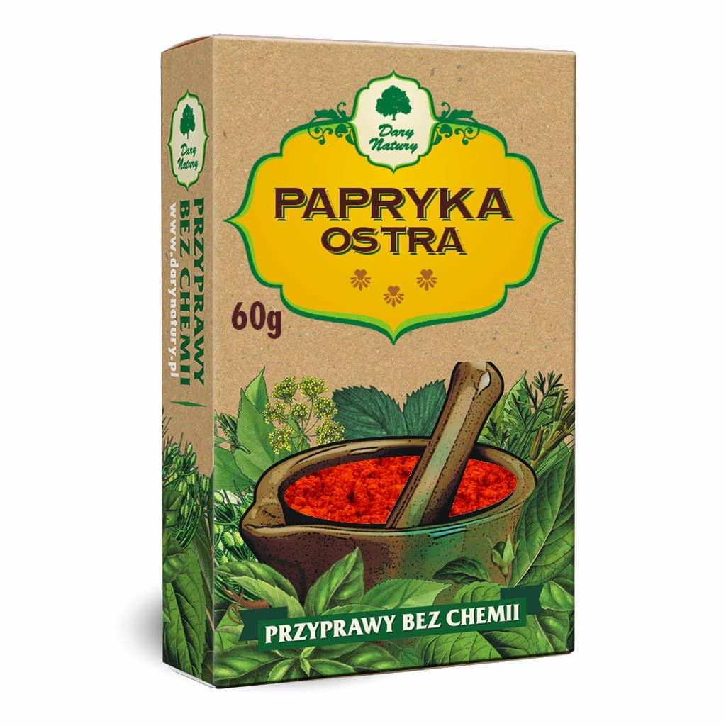 DARY NATURY Papryka czerwona ostra 60g
