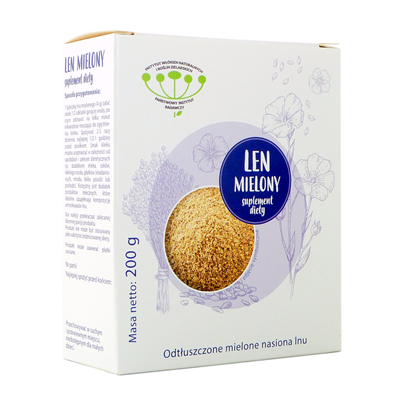Instytut WNiRZ Len mielony odtłuszczony 9% 200g