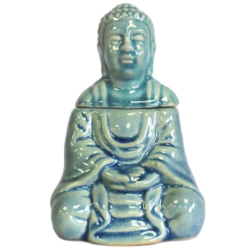 Kominek zapachowy siedzący Budda Niebieski