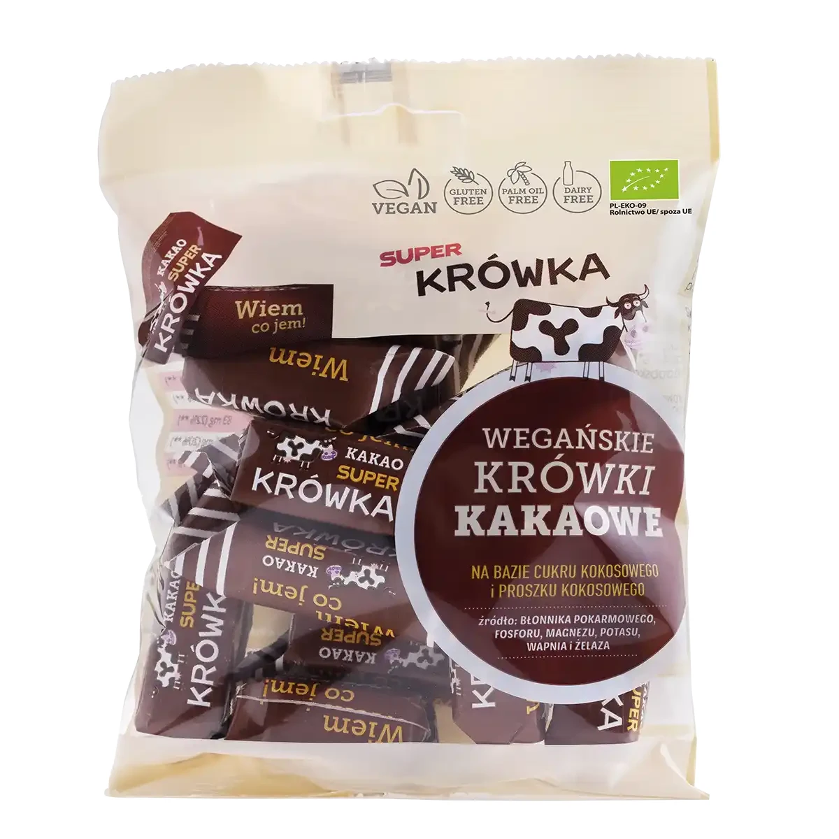 ME GUSTO Krówki wegańskie kakaowe bezmleczne 150g