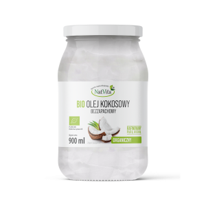 NATVITA Olej kokosowy Bez zapachu BIO 900ml