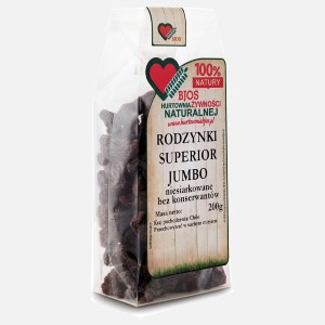 BJOS Rodzynki Jumbo niesiarkowane 200g