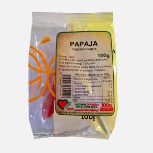BJOS Papaja suszona bez cukru 100g