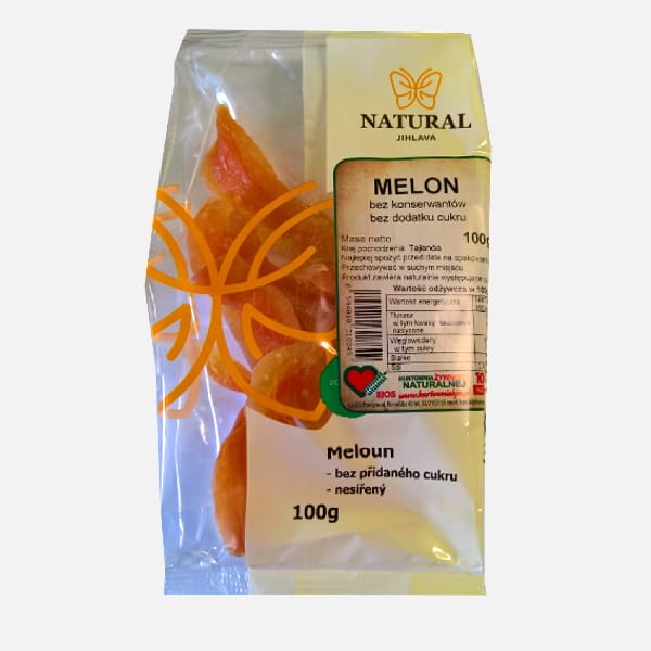 BJOS Melon suszony B/cukru 100g