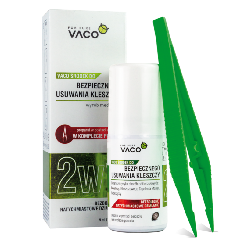 VACO Środek do bezpiecznego usuwania kleszczy spray+penseta