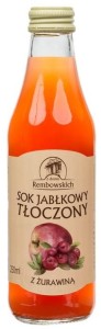 REMBOWSCY Sok jabłkowy tłoczony z żurawiną 250ml