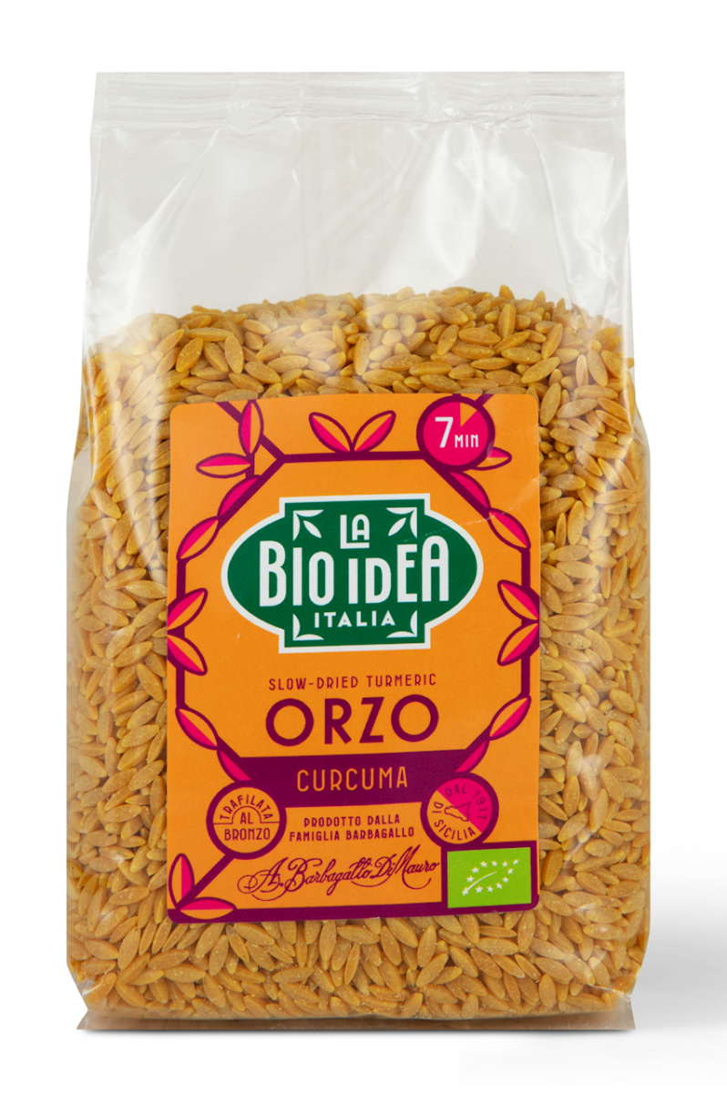 LA BIO IDEA Makaron Orzo z kurkumą i czarnym pieprzem 400g