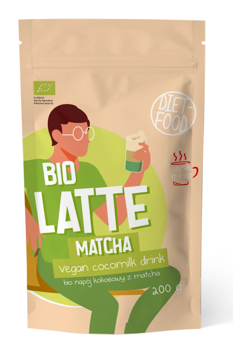 Diet Food Napój kokosowy z matchą BIO 200g