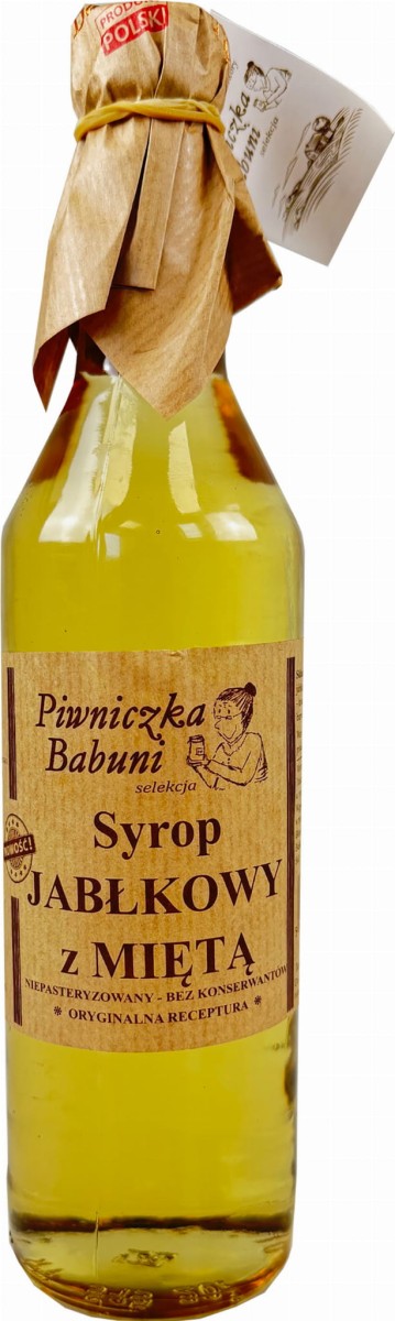 PIWNICZKA BABUNI Syrop Jabłko-mięta 500 ml