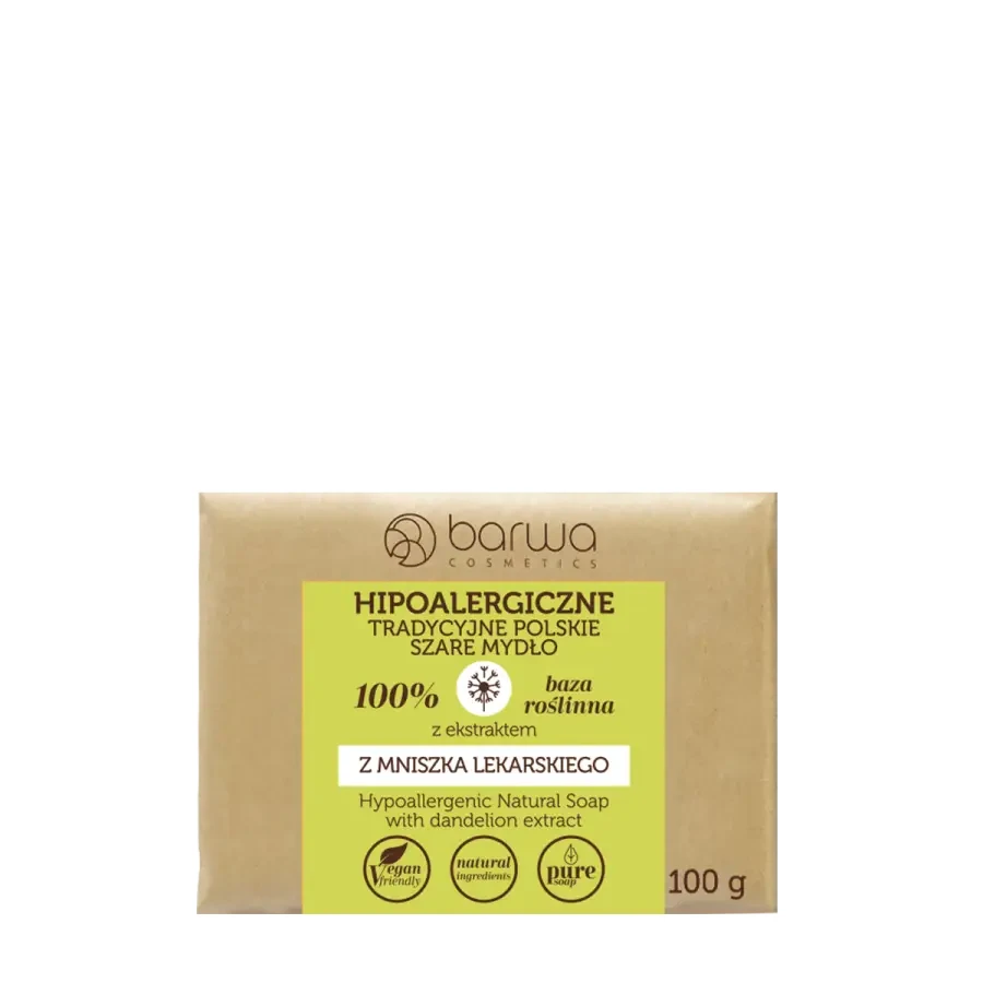 BARWA Mydło szare hipoalergiczne z mniszkiem 100g