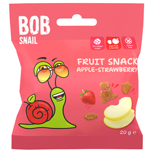 BOB SNAIL Żelki jabłko truskawka bez żelatyny i glutenu 20g