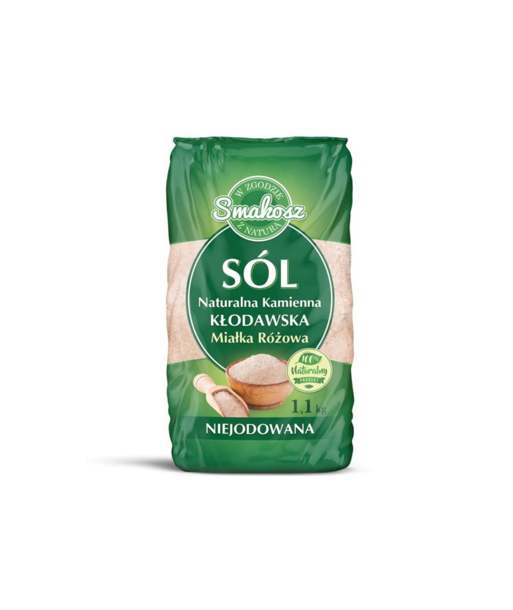 Sól Naturalna Kamienna Kłodawska Niejodowana miałka 1,1kg
