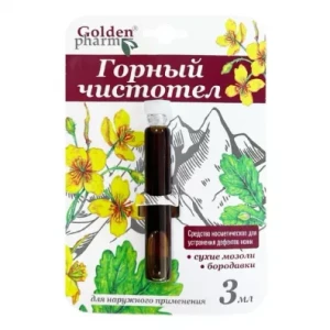 Płyn kosmetyczny z glistnika górskiego 3ml