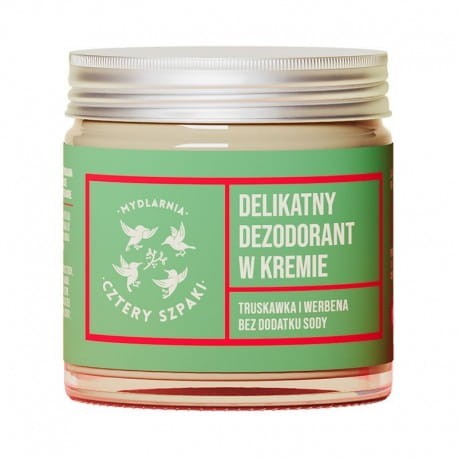 Mydlarnia Cztery Szpaki Dezodorant w kremie truskawka werbena 60ml