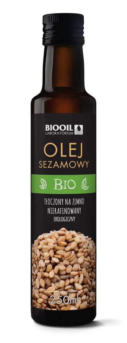 BIOOIL Olej sezamowy zimnotłoczony BIO 250ml
