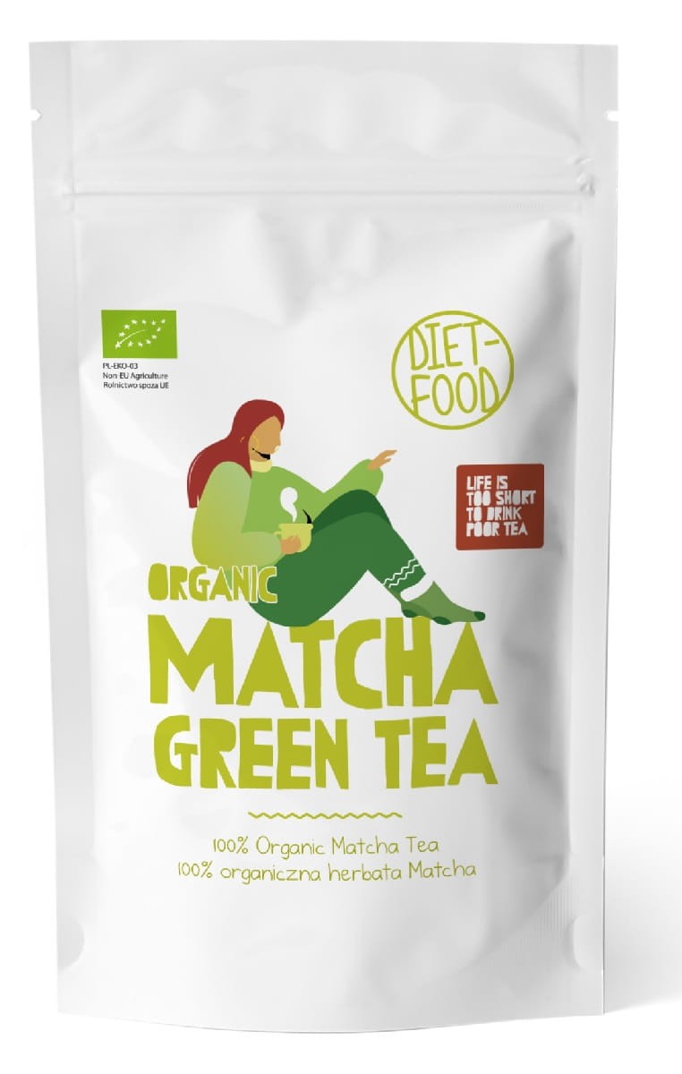 DIET FOOD Herbata zielona MATCHA BIO 100g