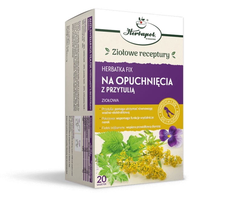 Herbatka Na opuchnięcia z przytulią 20 saszetek