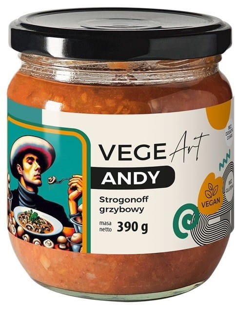 VEGE ART Strogonow grzybowy z boczniakami i pieczarkami 390g