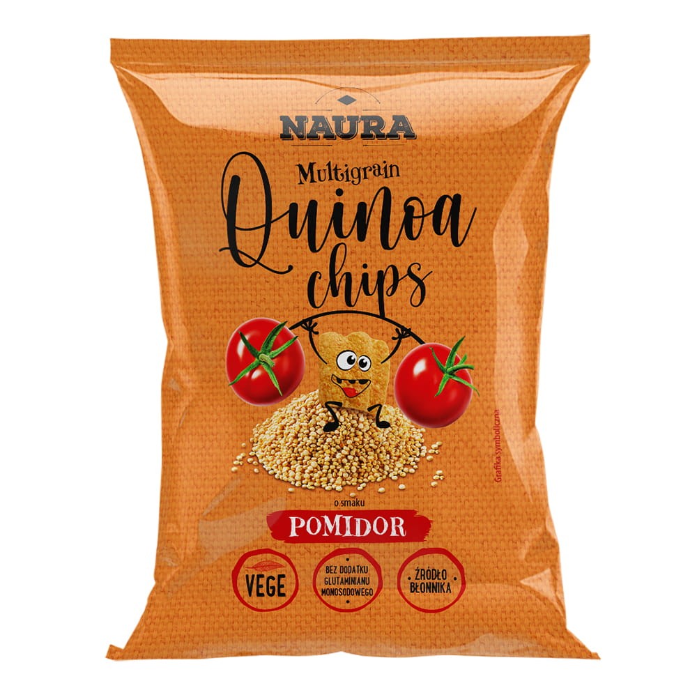 NAURA Chrupki wielozbożowe o smaku pomidora 70g