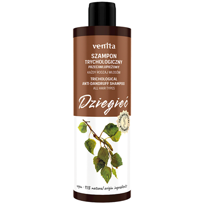 VENITA Trychologiczny szampon przeciwłupieżowy z dziegciem 300ml