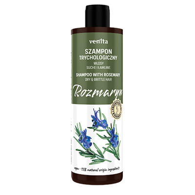 VENITA Trychologiczny szampon do włosów suchych i łamliwych z rozmarynem 300ml
