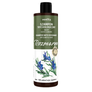 VENITA Trychologiczny szampon do włosów suchych i łamliwych z rozmarynem 300ml