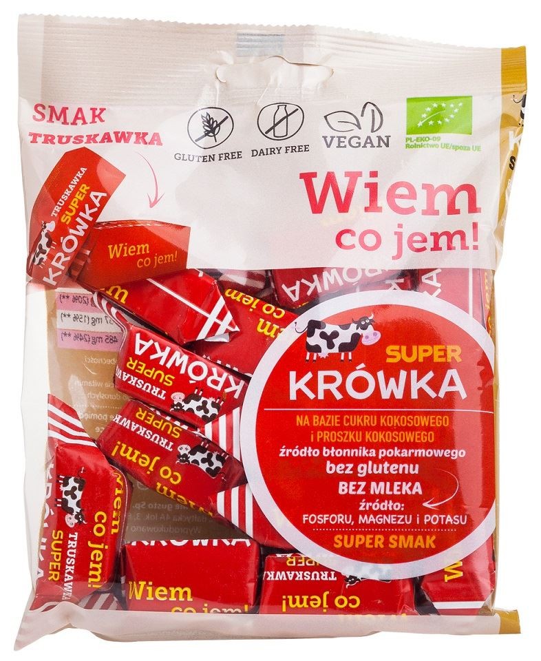 ME GUSTO Krówki wegańskie bezmleczne truskawkowe 150g
