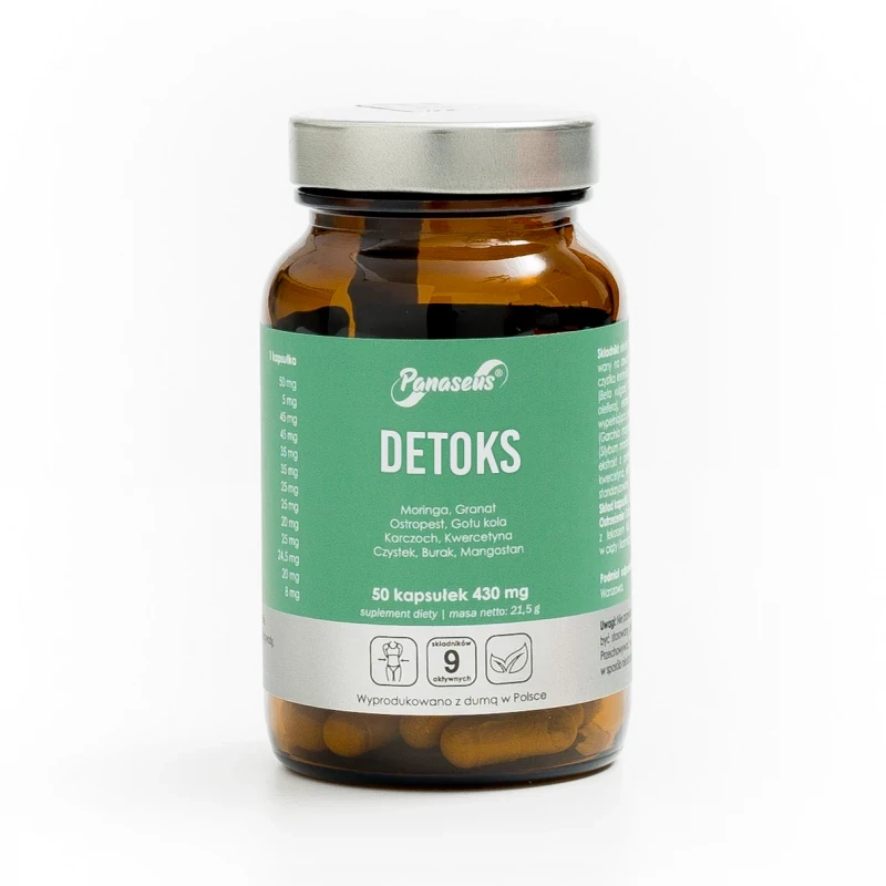 YANGO Panaseus Detox 430mg 50 kapsułek