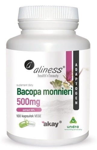 ALINESS Bacopa Monnieri (Bakopa drobnolistna) 100 kapsułek